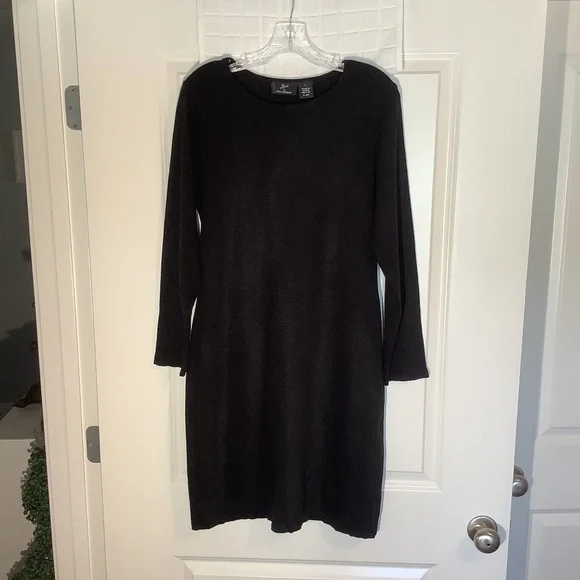 Lennie Dresses Lennie For Nina Leonard Casual Sweater Dress Black Size L Poshmark